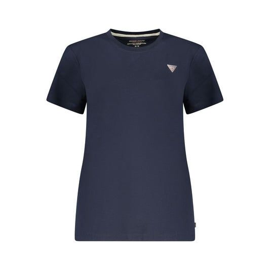 Guess Jeans Blue Cotton T-Shirt - Regular Fit