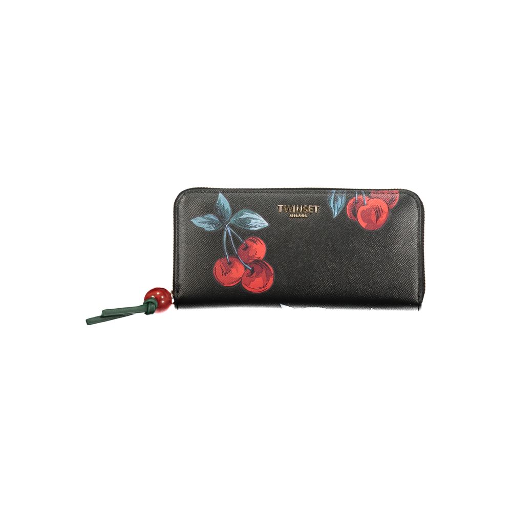 Cherrie Black Polyethylene Wallet