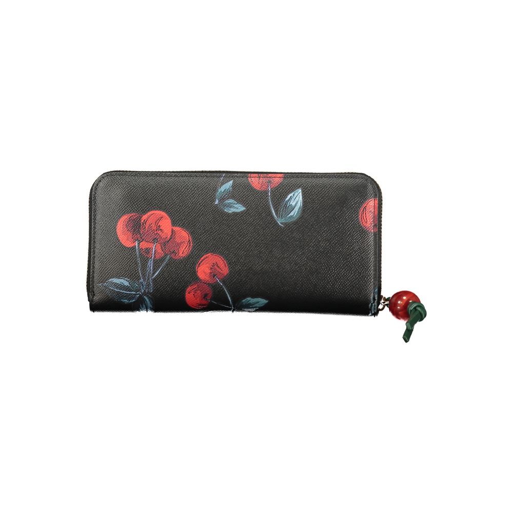 Cherrie Black Polyethylene Wallet