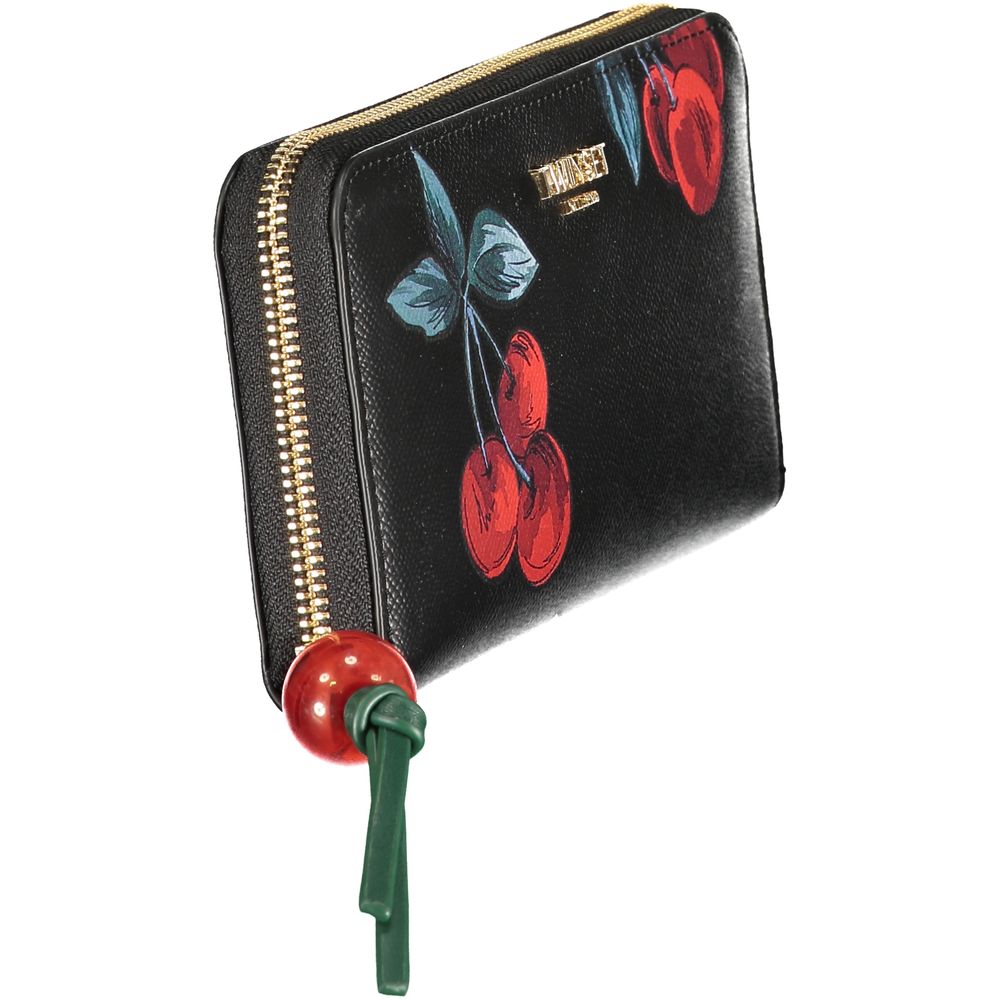 Cherrie Black Polyethylene Wallet