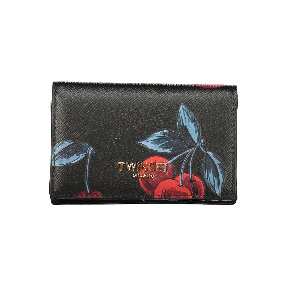 Twinset Black Polyethylene Wallet - Cherrie Wallet