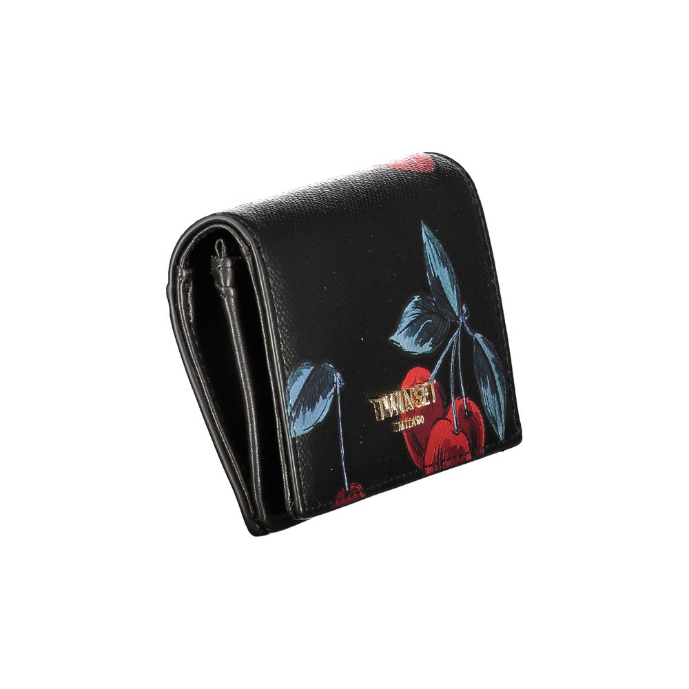 Twinset Black Polyethylene Wallet - Cherrie Wallet