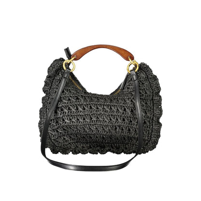 Twinset Black Polyester Handbag - Elegant Versatility