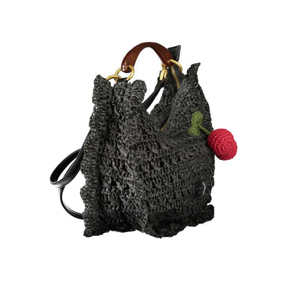 Twinset Black Polyester Handbag - Elegant Versatility