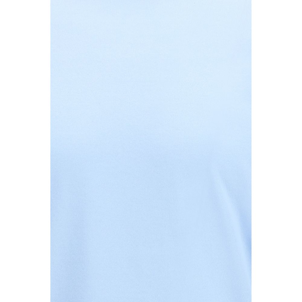 Prada Blue Cotton Short Sleeve Sweater