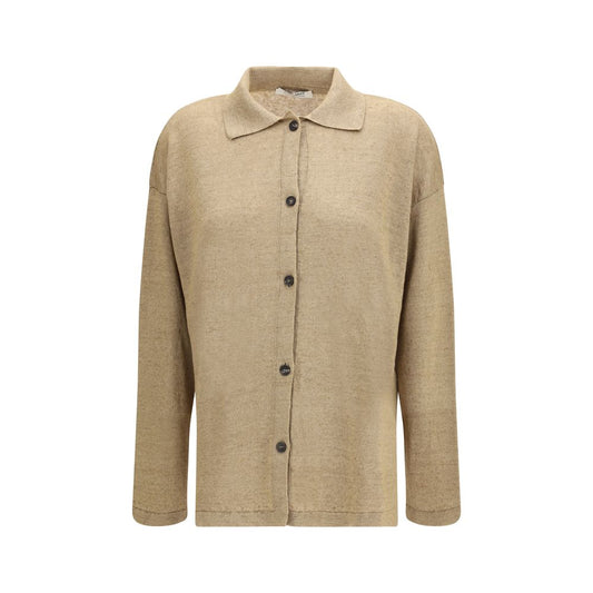S Max Mara Beige Linen Cardigan