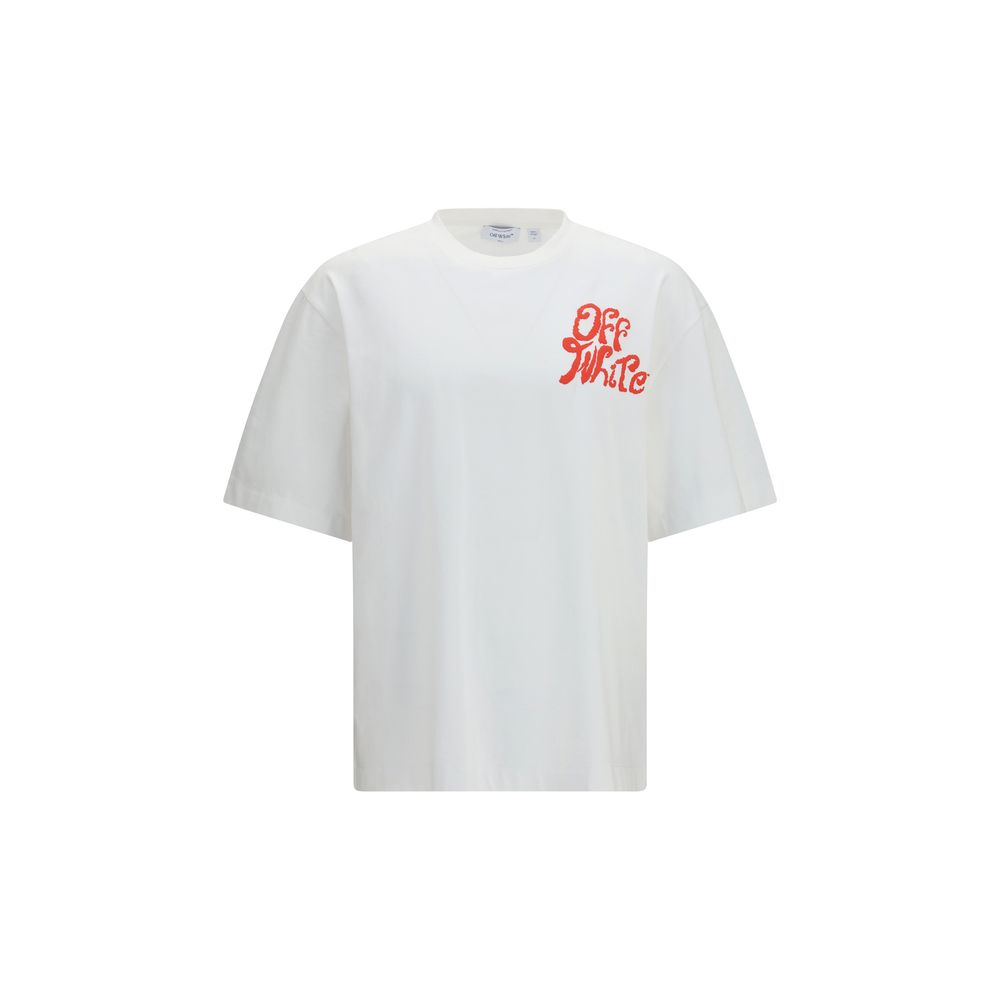 Off-White White Cotton Sportswear Grass Ink Skate T-Shirt