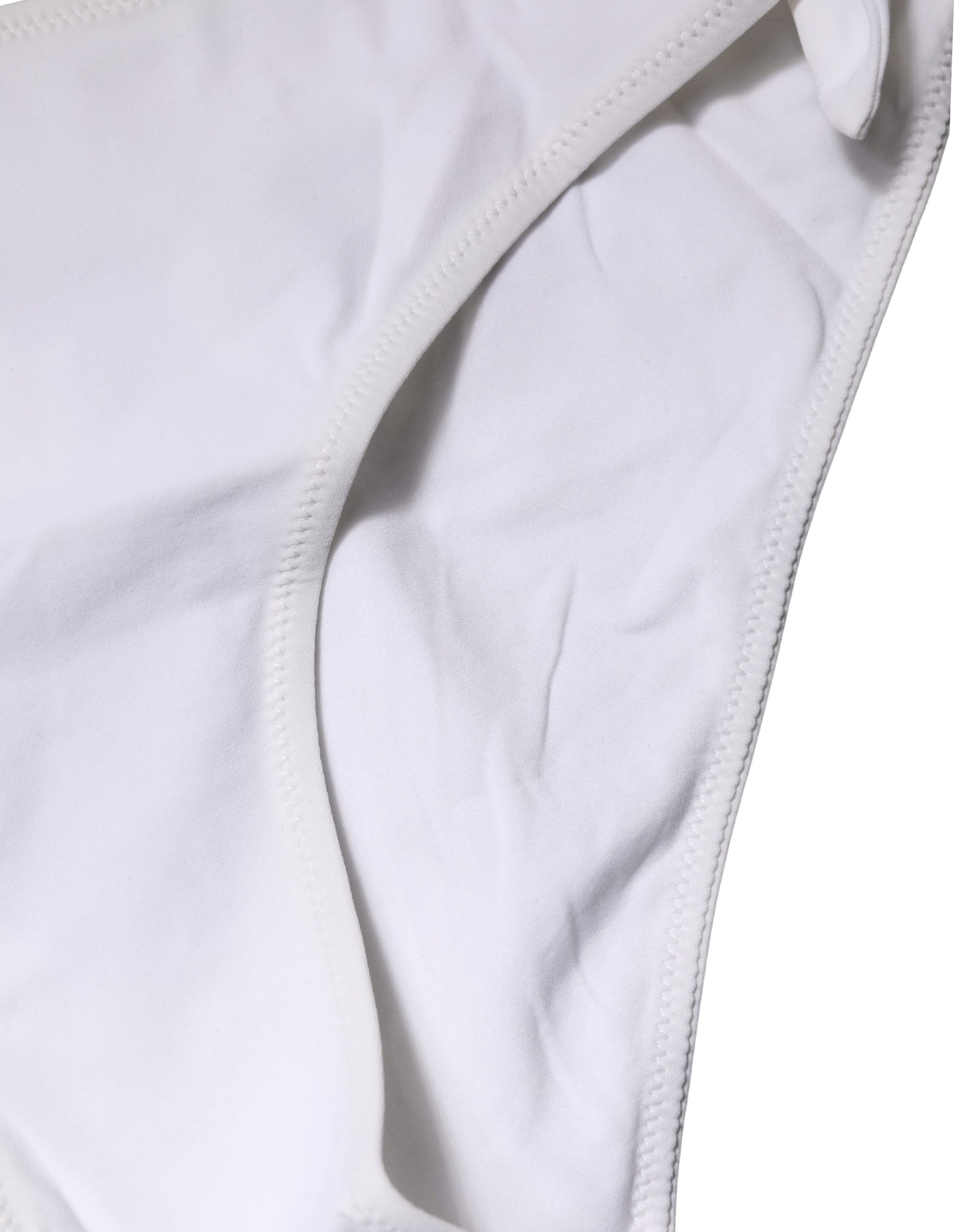 Dolce & Gabbana White Side-Tie Bikini Bottoms