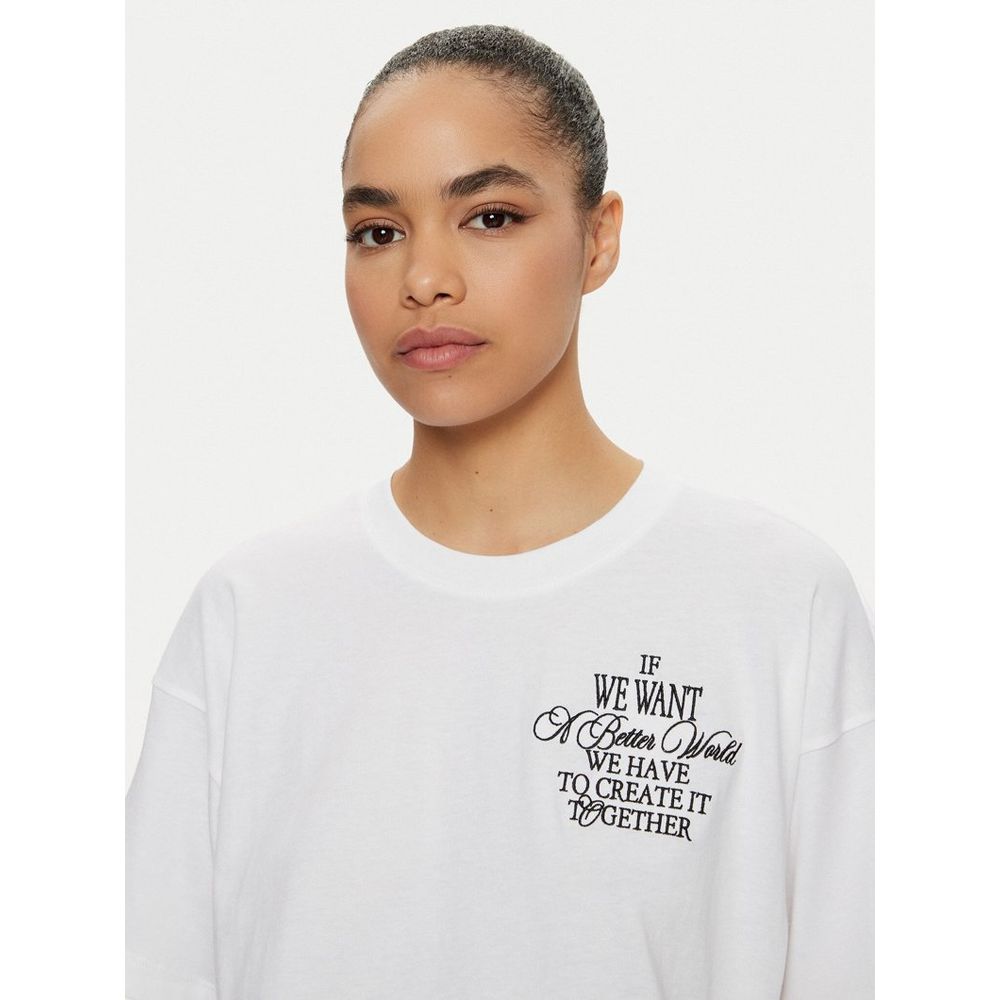 Champion White Cotton T-Shirt - Essential Street Style Staple