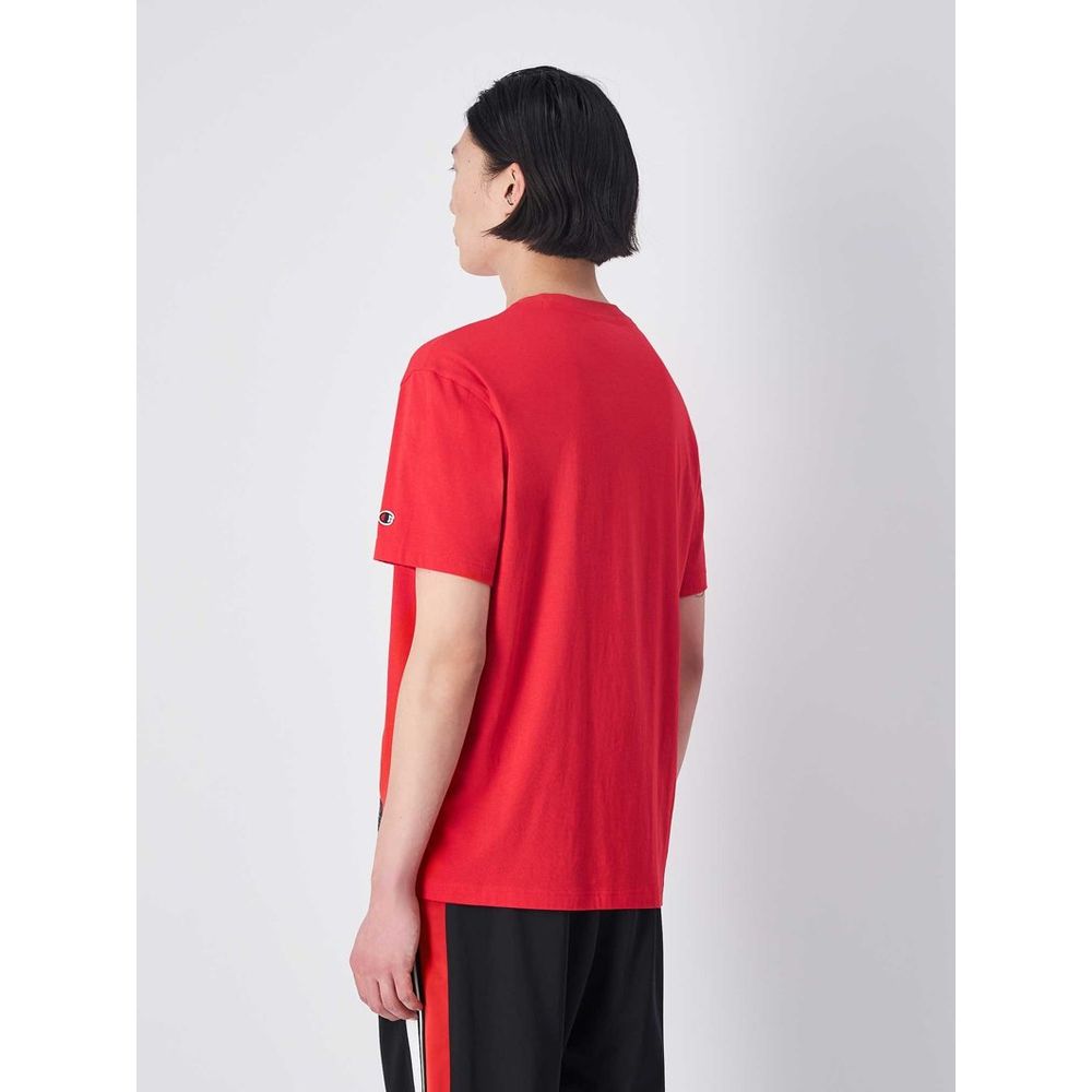 Champion Multicolor Cotton T-Shirt in Vibrant Red