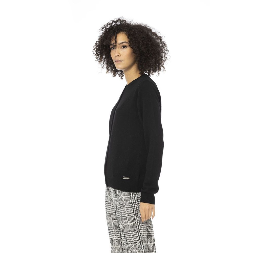 Baldinini Trend Grey Wool Cardigan
