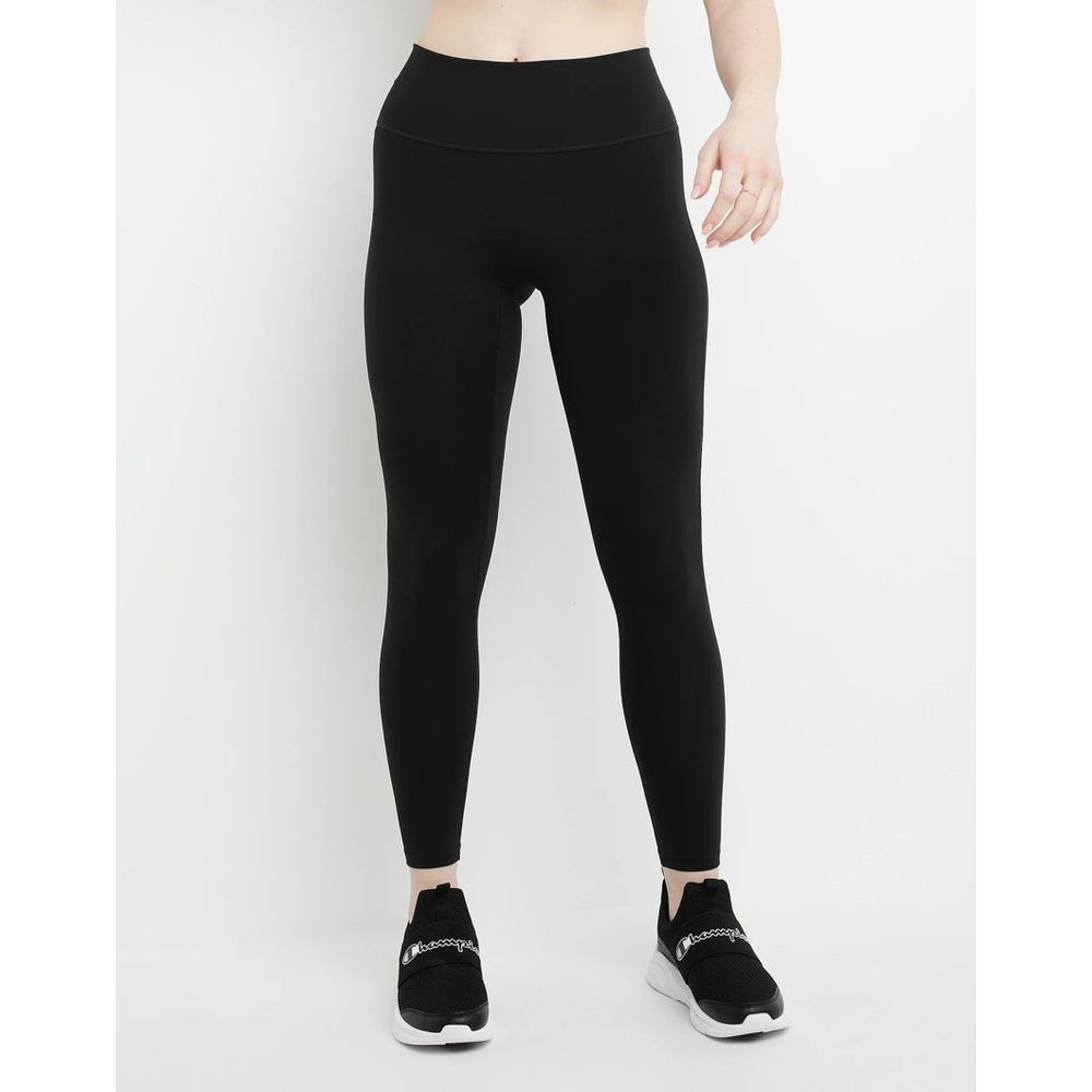 Champion Black Polyester Leggings - Sustainable Style and Comfort