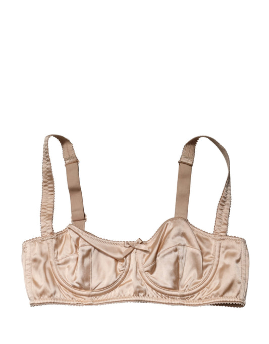 Dolce & Gabbana Beige Semi-Pad Underwire Balconette Bra