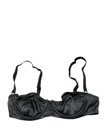 Dolce & Gabbana Black Semi-Pad Underwire Balconette Bra