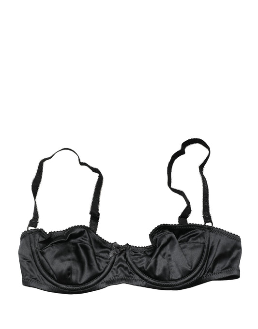 Dolce & Gabbana Black Semi-Pad Underwire Balconette Bra