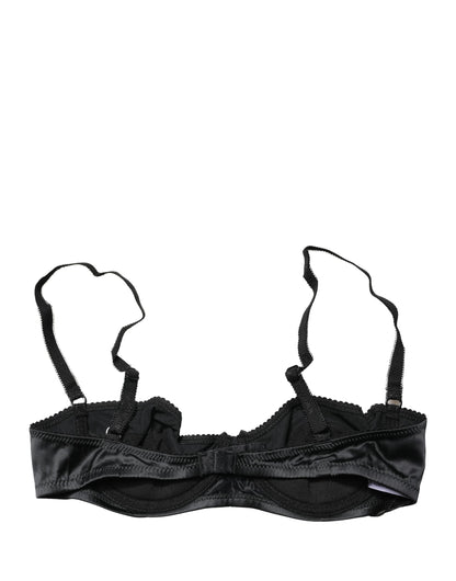 Dolce & Gabbana Black Semi-Pad Underwire Balconette Bra