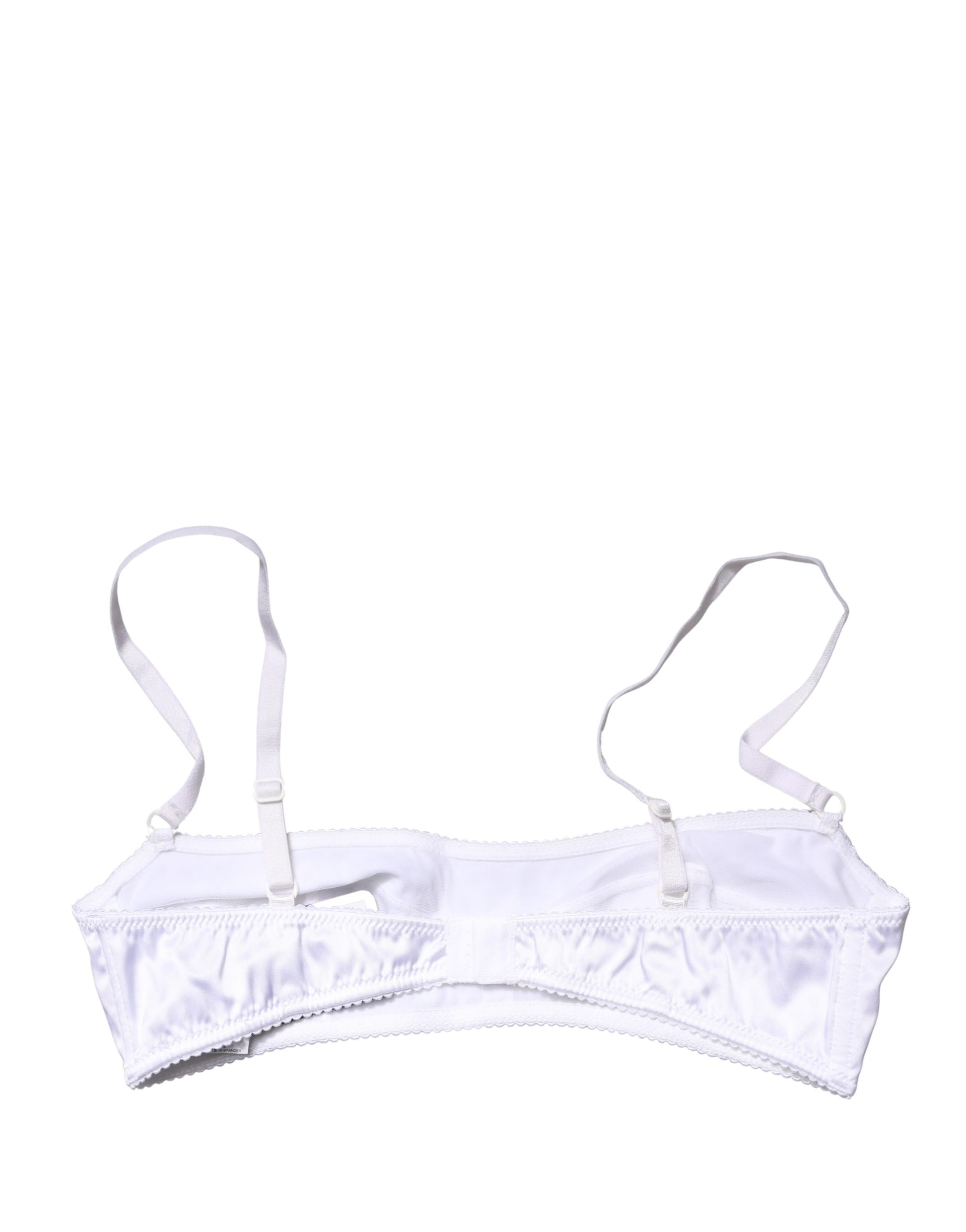 Dolce & Gabbana White Semi-Pad Underwire Balconette Bra