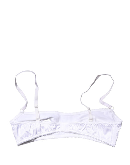 Dolce & Gabbana White Semi-Pad Underwire Balconette Bra
