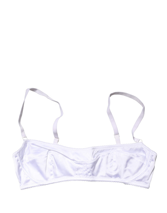 Dolce & Gabbana White Semi-Pad Underwire Balconette Bra