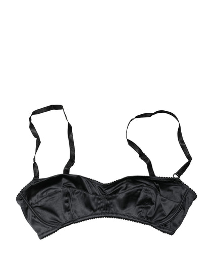 Dolce & Gabbana Black Semi-Pad Underwire Balconette Bra