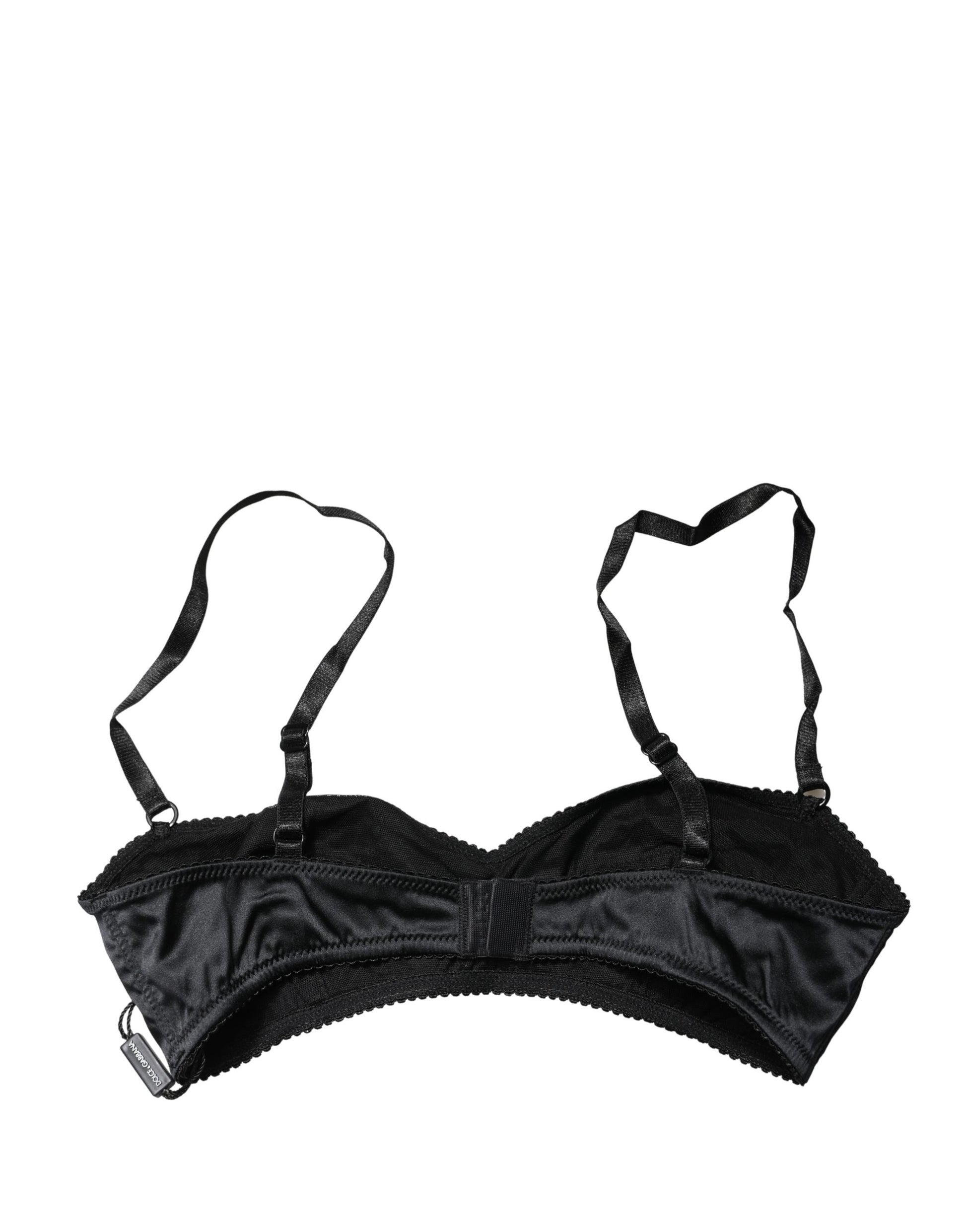 Dolce & Gabbana Black Semi-Pad Underwire Balconette Bra