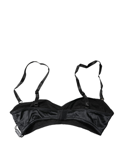 Dolce & Gabbana Black Semi-Pad Underwire Balconette Bra