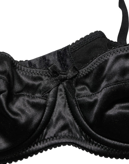 Dolce & Gabbana Black Semi-Pad Underwire Balconette Bra