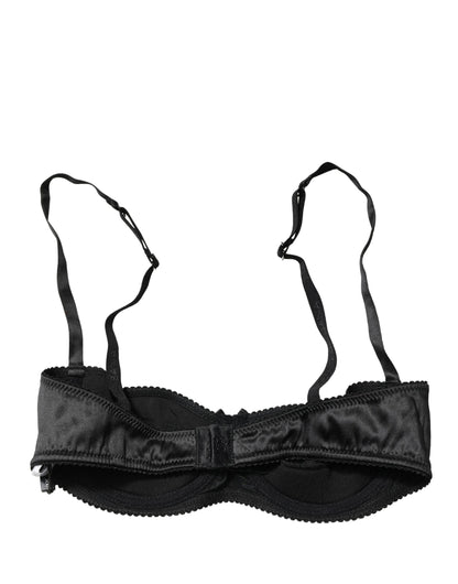Dolce & Gabbana Black Semi-Pad Underwire Balconette Bra
