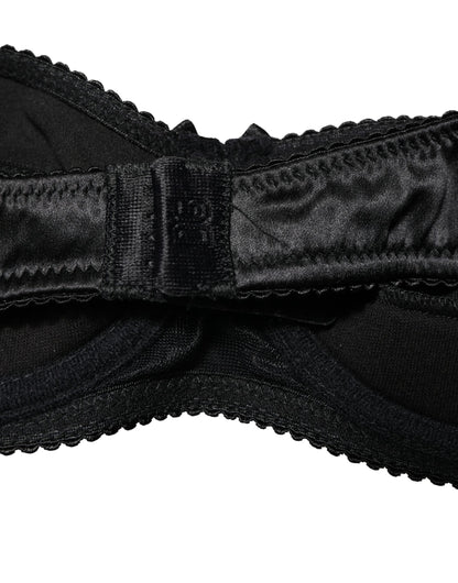 Dolce & Gabbana Black Semi-Pad Underwire Balconette Bra
