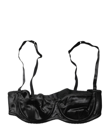 Dolce & Gabbana Black Semi-Pad Underwire Balconette Bra