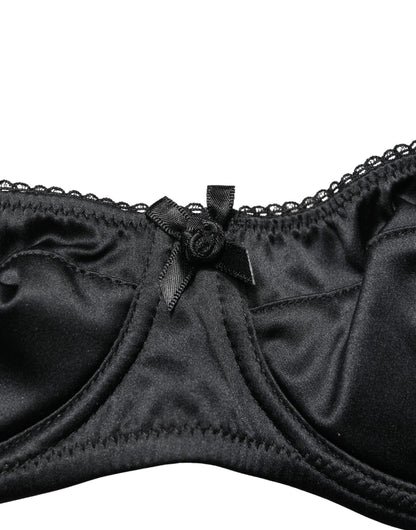 Dolce & Gabbana Black Semi-Pad Underwire Balconette Bra