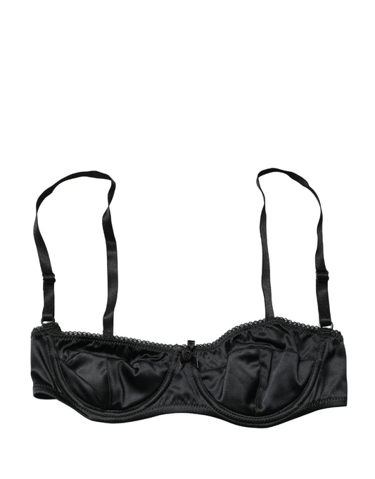 Dolce & Gabbana Black Semi-Pad Underwire Balconette Bra
