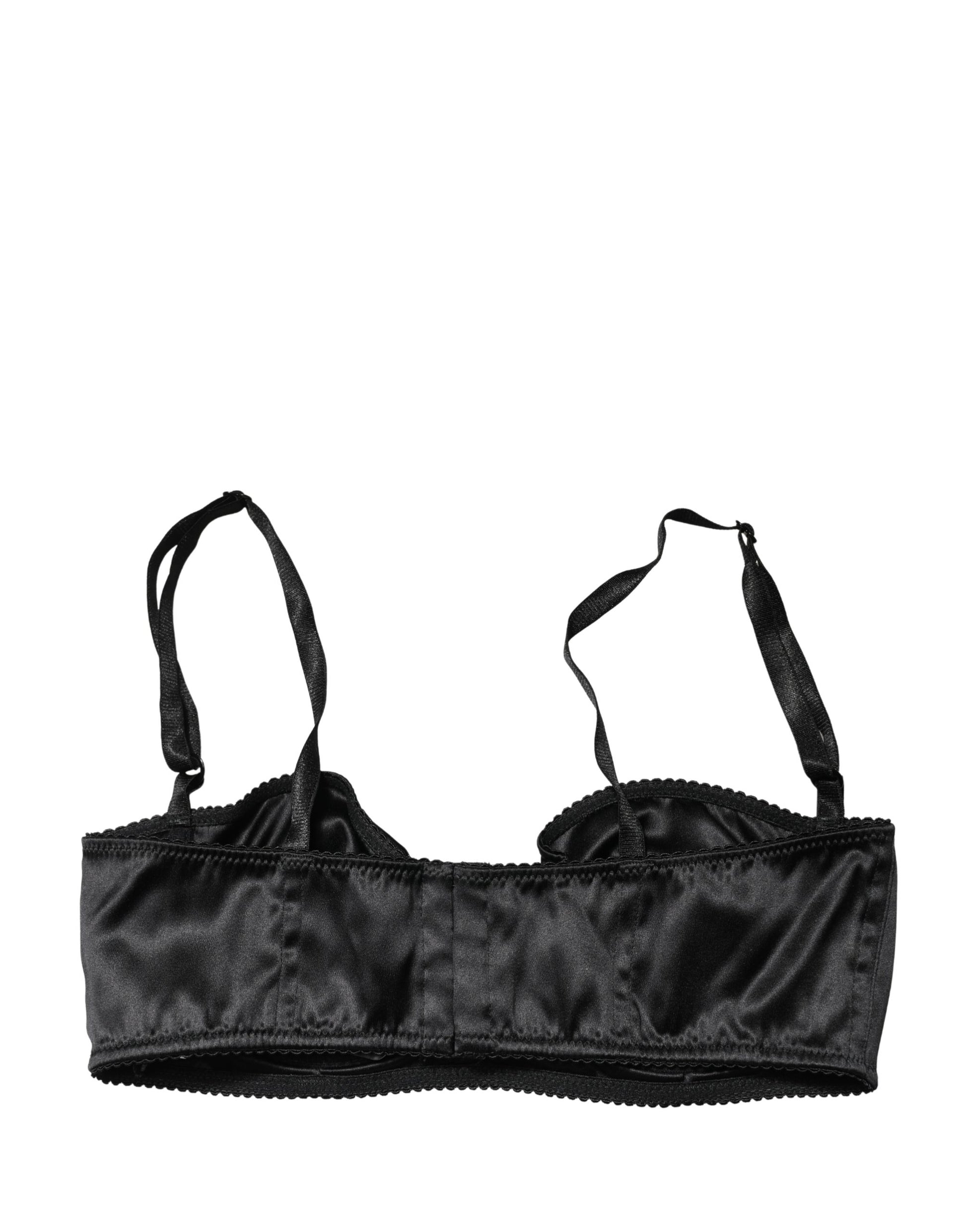 Dolce & Gabbana Black Semi-Pad Underwire Balconette Bra