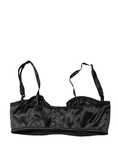 Dolce & Gabbana Black Semi-Pad Underwire Balconette Bra