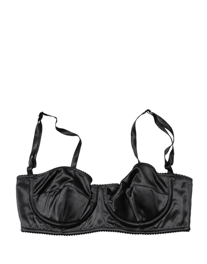 Dolce & Gabbana Black Semi-Pad Underwire Balconette Bra