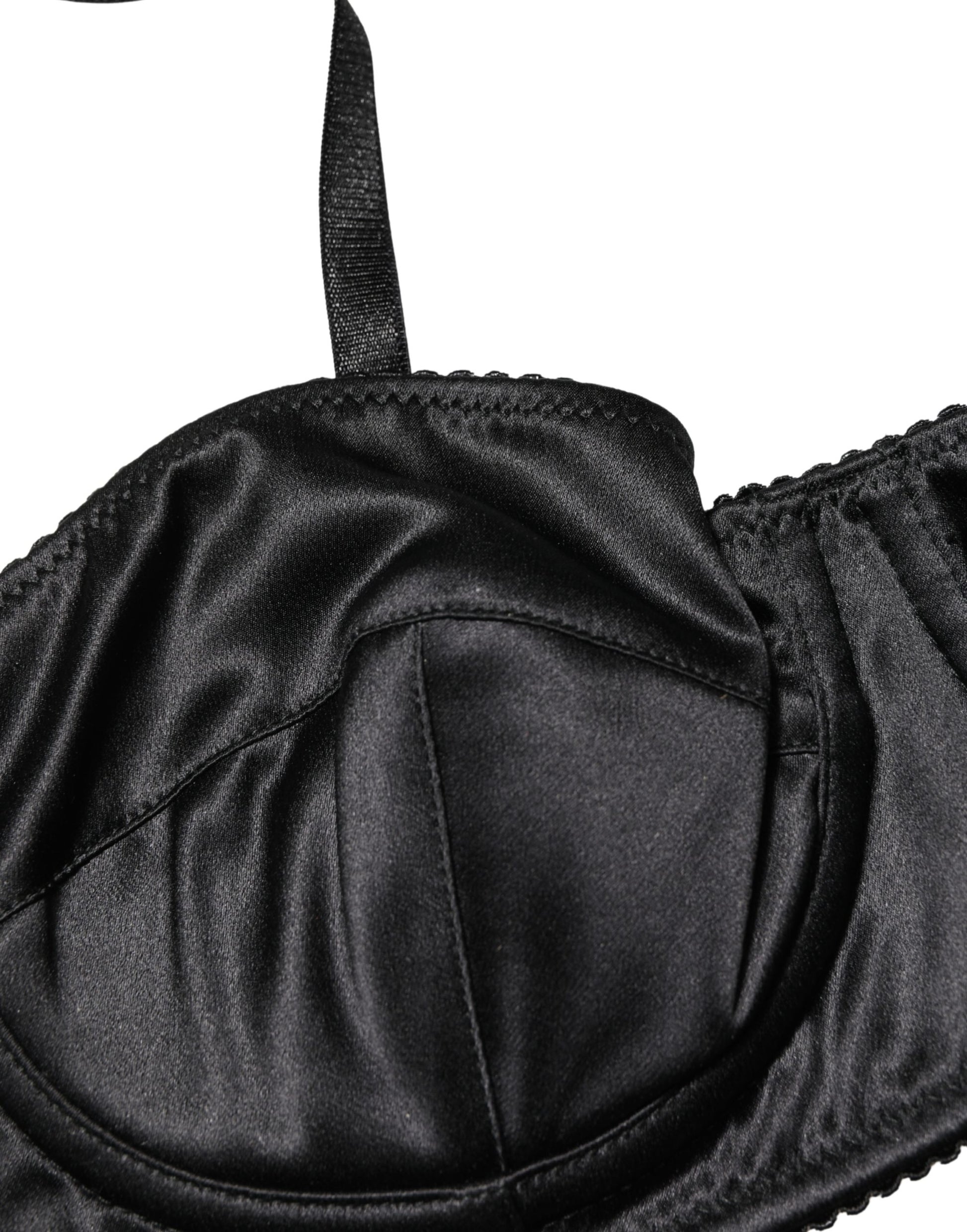 Dolce & Gabbana Black Semi-Pad Underwire Balconette Bra