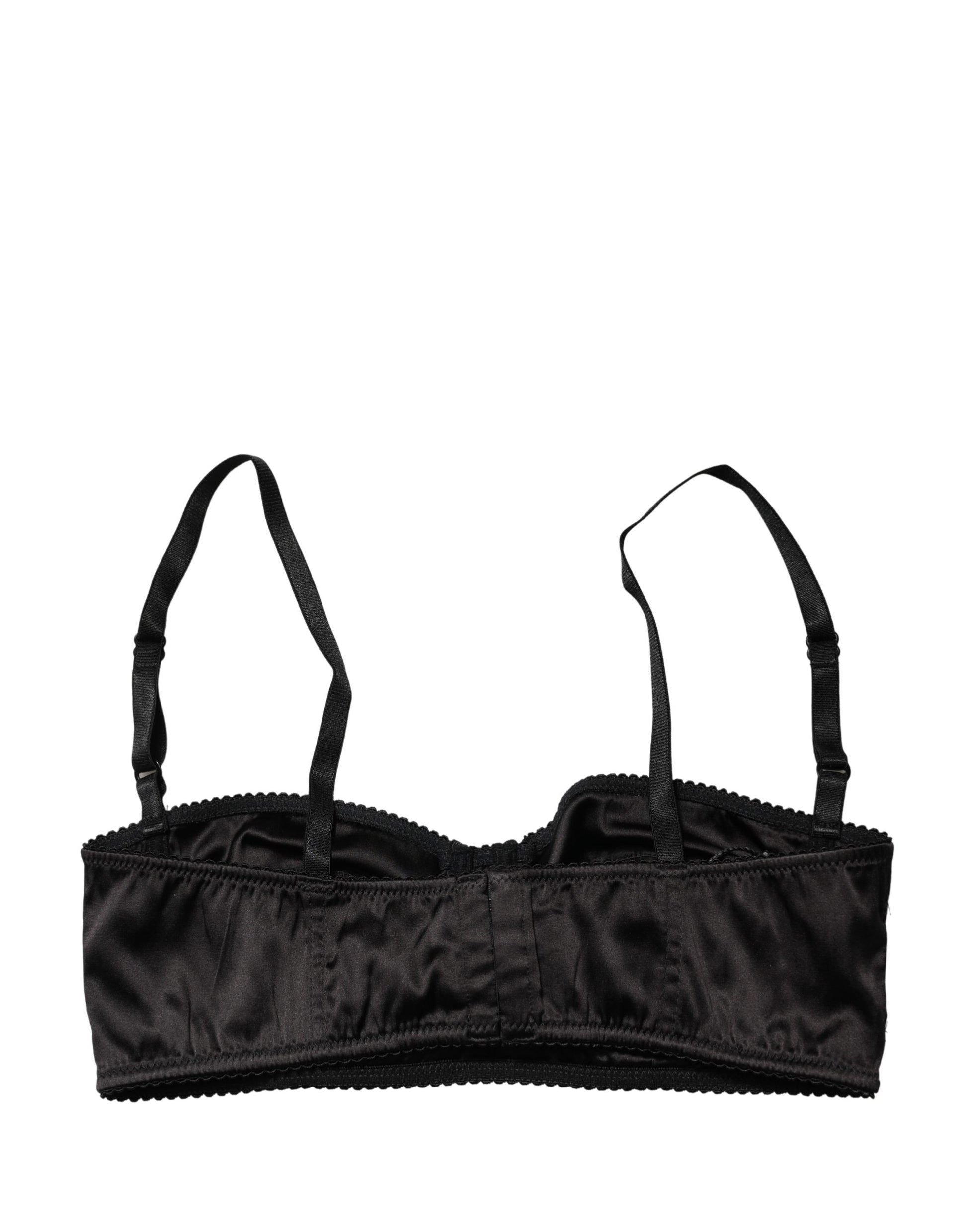 Dolce & Gabbana Black Semi-Pad Underwire Balconette Bra