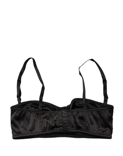Dolce & Gabbana Black Semi-Pad Underwire Balconette Bra