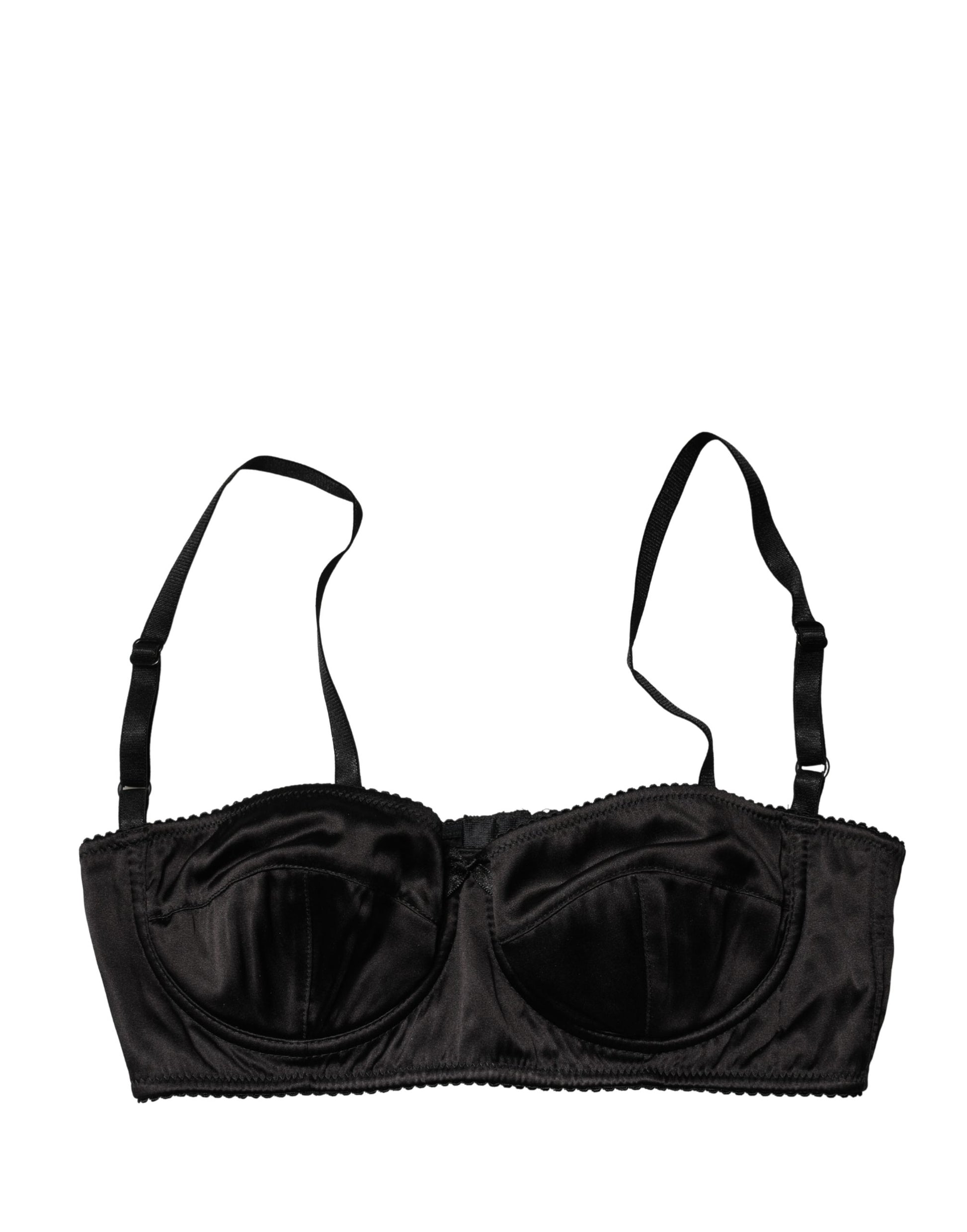Dolce & Gabbana Black Semi-Pad Underwire Balconette Bra