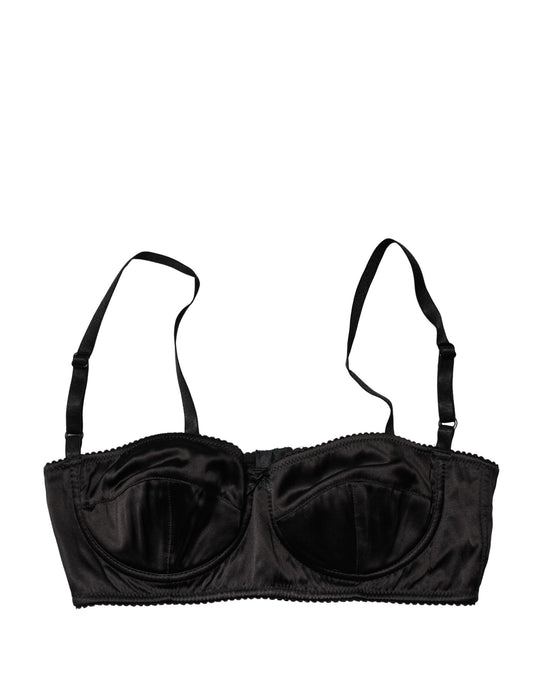 Dolce & Gabbana Black Semi-Pad Underwire Balconette Bra