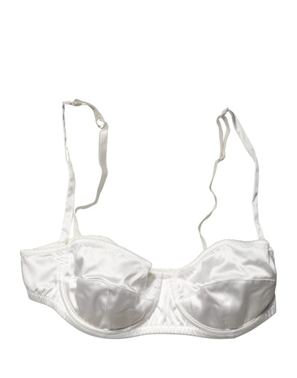 Dolce & Gabbana White Semi-Pad Underwire Balconette Bra