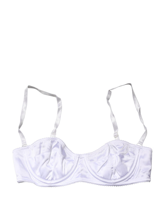 Dolce & Gabbana White Semi-Pad Underwire Balconette Bra