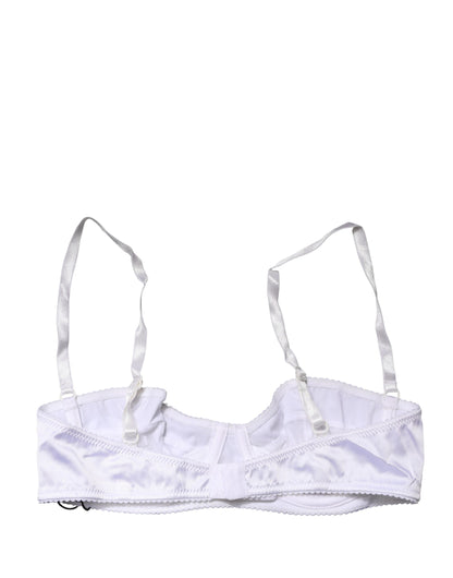 Dolce & Gabbana White Semi-Pad Underwire Balconette Bra