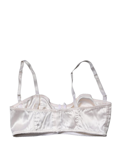 Dolce & Gabbana White Semi-Pad Underwire Balconette Bra