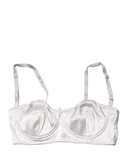 Dolce & Gabbana White Semi-Pad Underwire Balconette Bra