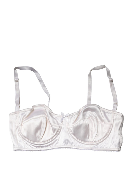 Dolce & Gabbana White Semi-Pad Underwire Balconette Bra
