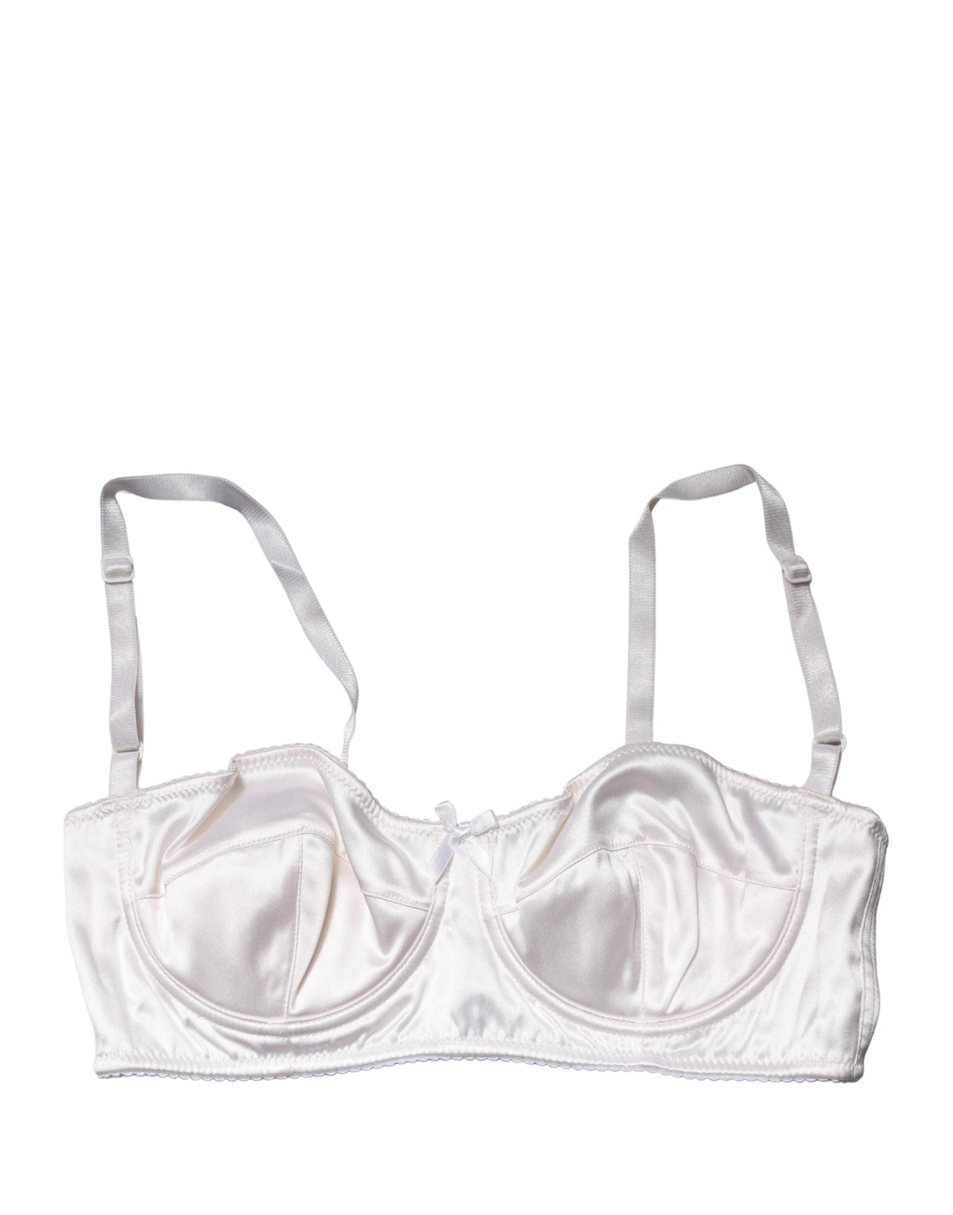 Dolce & Gabbana White Semi-Pad Underwire Balconette Bra