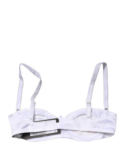 Dolce & Gabbana White Semi-Pad Underwire Balconette Bra