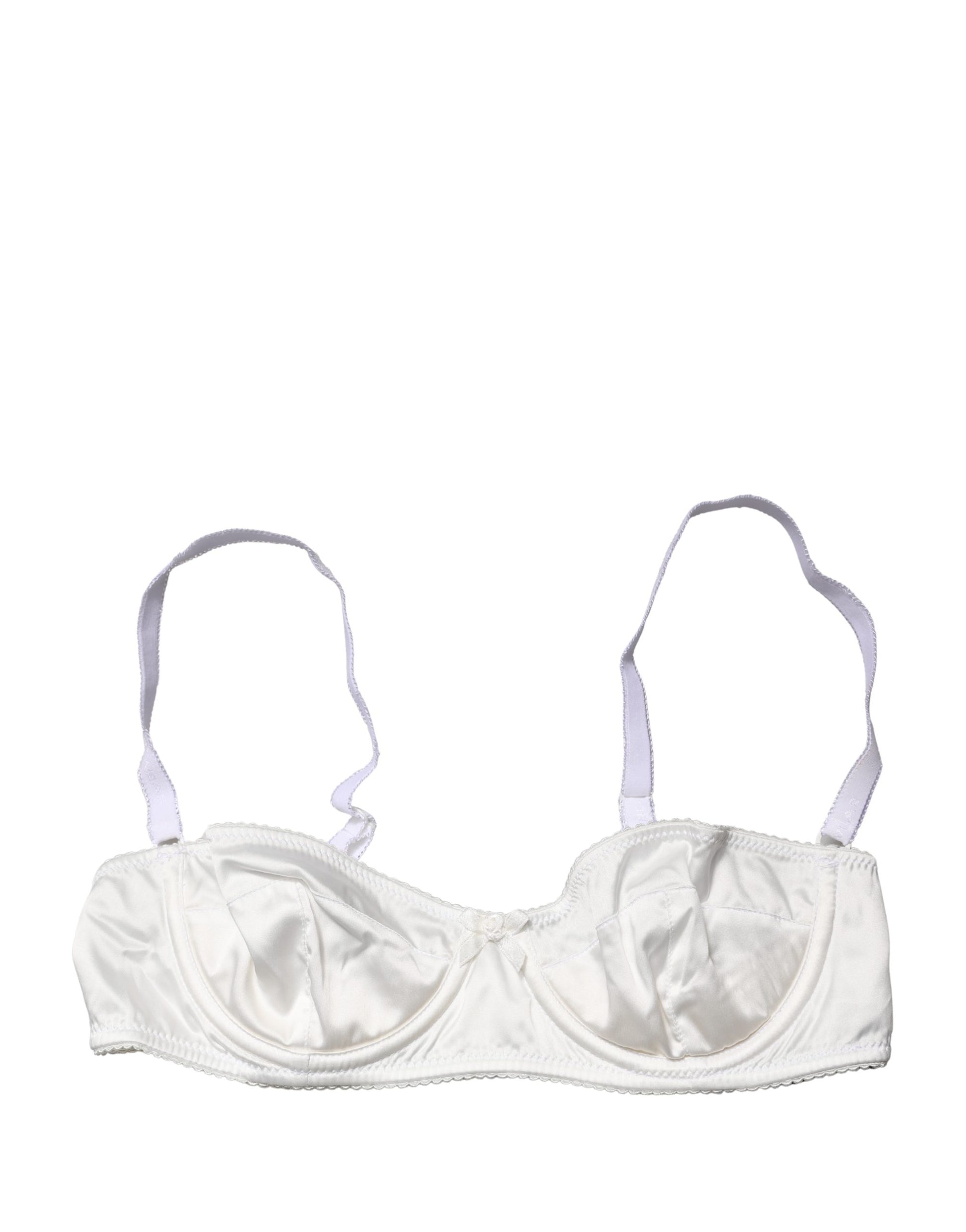 Dolce & Gabbana White Semi-Pad Underwire Balconette Bra