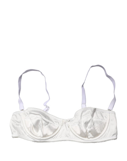 Dolce & Gabbana White Semi-Pad Underwire Balconette Bra